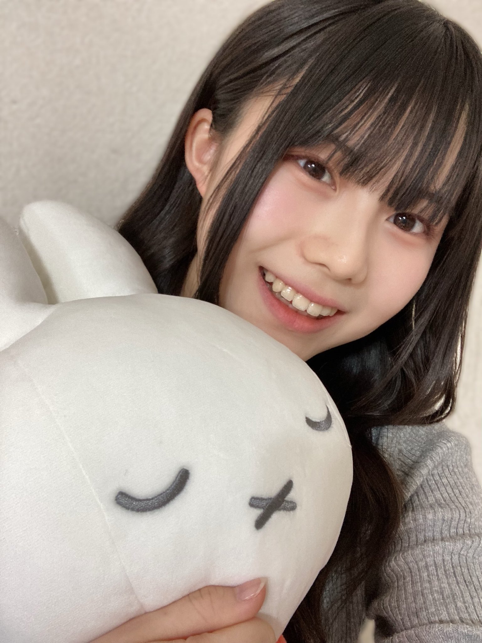 Misato Tominaga with Miffy plush (2024)